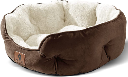 Dog Bed, Cat Beds for Indoor Cats, Pet Bed for Puppy and Kitty, Extra Soft & Machine Washable with Anti-Slip & Water-Resistant Oxford Bottom