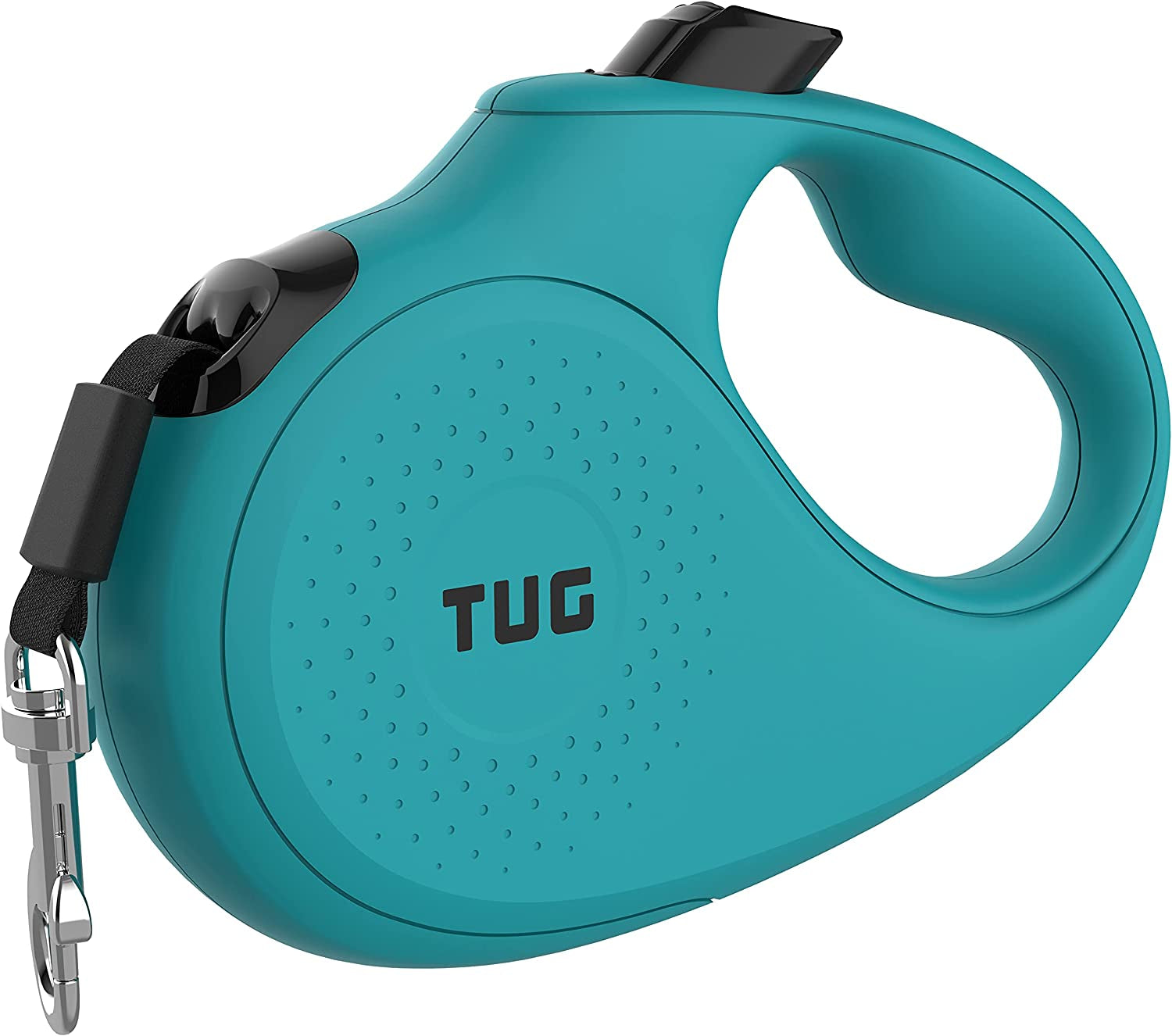 360° Tangle-Free Retractable Dog Leash, 16 Ft Strong Nylon Tape/Ribbon, One-Handed Brake, Pause, Lock